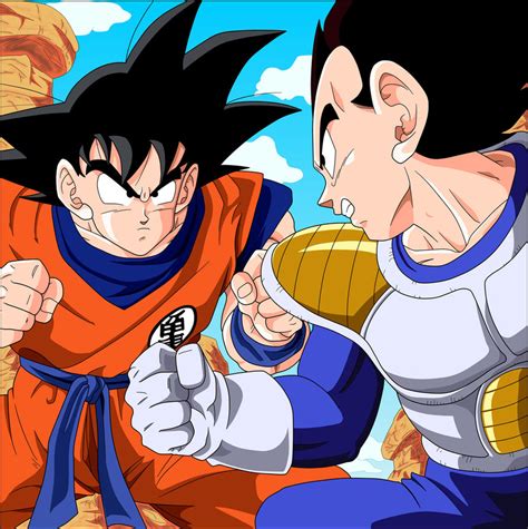 dragon ball z vegeta goku|vegeta vs goku saiyan saga.